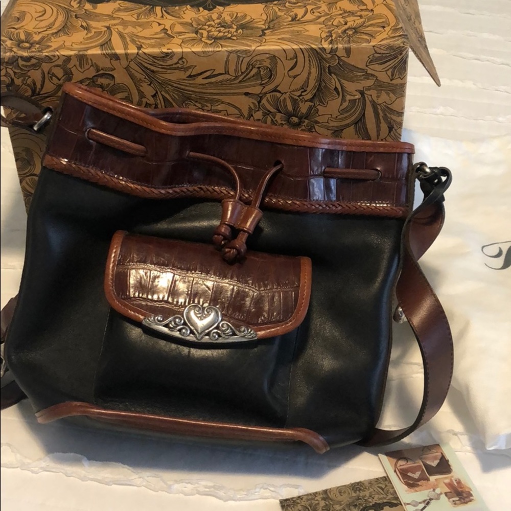 Vintage Brighton crossbody bucket bag